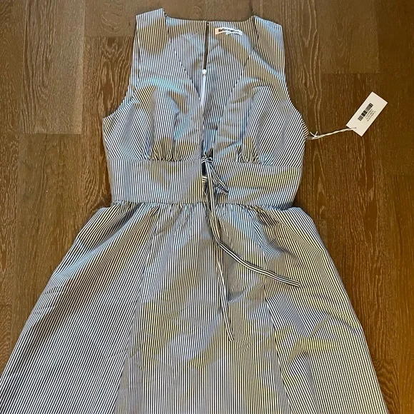 Reformation Alvin Navy and White Striped Maxi Dress - Picture 3 of 6